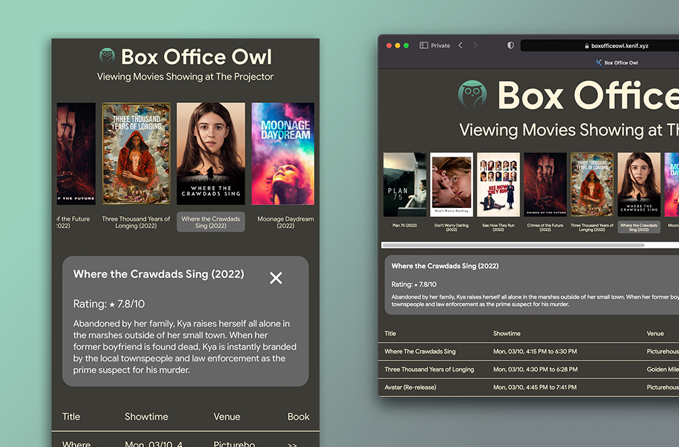 Box Office Owl